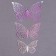 Set for decorating "Butterflies", 12 pieces, holography, silver color