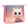 Folder for notebooks A5, 230 x 190 x 50 mm, lightning from above, plastic, calligrata "cat white"