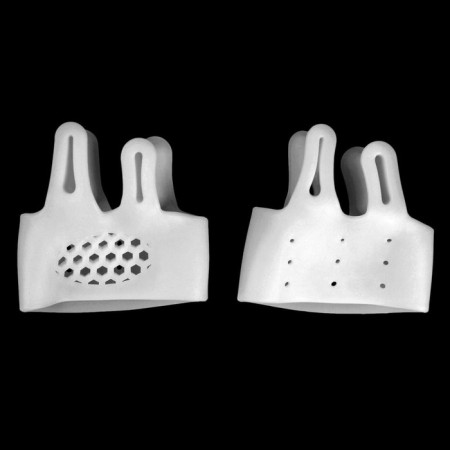 Correctors - separators for the toes, on the cuff, breathing, 2 separators, silicone, 8 × 7 cm, pair, white color-3