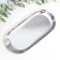 Stainless steel stand "Oval" silver 8.5x18 cm