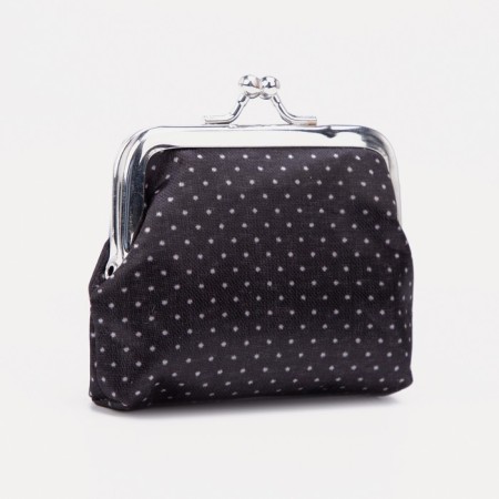 Women's wallet on the farmar, black color-1