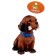 Big Toy Bolshaya "Dog with Bone" for dogs, 15 cm