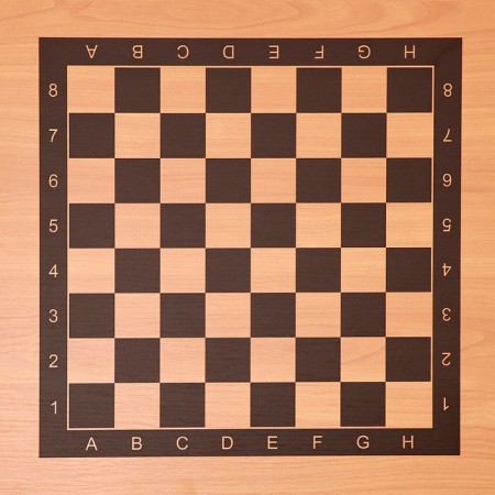 Chess table on metal legs, black, 90 x 65 cm-1