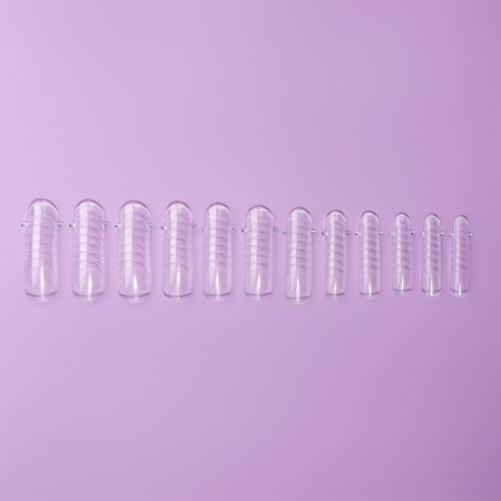 The upper forms for building in a container, d-bend, 120 pcs, the color is transparent-2