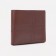 Male purse without a fastener, department for bills, for maps, color light brown