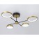 LED ceiling LED with Ambrella Light, Linetech, FL5153, 4200LUM, 3000-6400K, Black, gold, gold