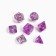 A set of cubes for D&D (Dungeons and Dragons, DND) "Game time", Series: D&D, 7 pcs, purple