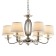 Suspended lamp 6x40W E14, size 72x72x40/135 cm