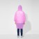 Raincoat Children's plain pink, height 120-160 cm