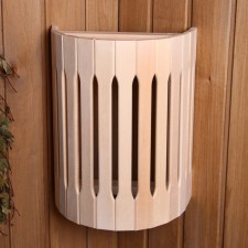 Lampshade from linden, wall -mounted
