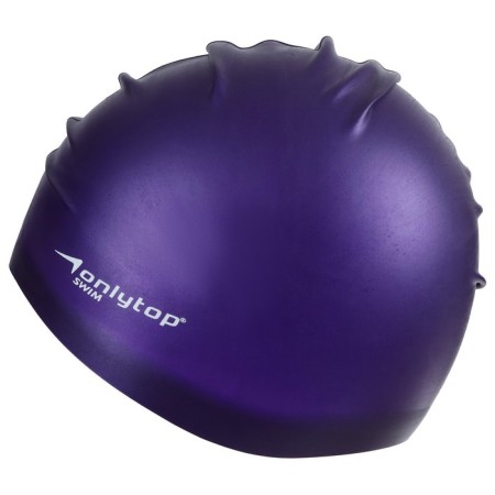 Hat of swimming adult Onlytop, silicone, girth 54-60 cm, Mix color-11