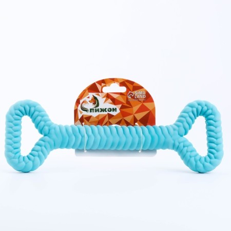 Dog toy "Big Bone", TPR, Massage, 32 x 11, Blue-4