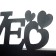 Bra "Love" LED 4000K 12W black 38x20x4cm