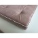 A pillow for a chair 38x38 cm, h 5 cm, beige color, velor, foam rubber, kant
