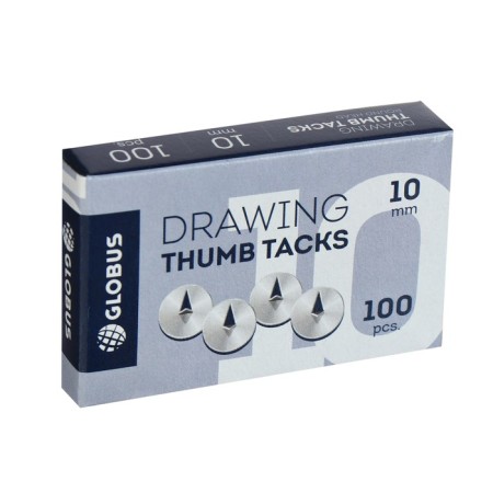 Office buttons Globus, 100 pcs., 10 mm-1