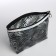 Cosmetic bag with lightning, black color