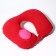 Pillow for the neck is road, inflatable, with a pump, 47 × 27 cm, bag, color mix