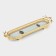 Fan -45 × 13 × 6 cm standing stand stand, gold metal color