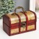Casket wood chest with a “bindweed handle” gold 8.4x14.5x8.7 cm