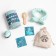 Set Gift Ethel Happy New Year turquoise towel and ACC (4 subjects)
