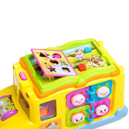 Developing toy "bus", light and sound effect-1