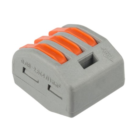 Universal terminal of QMS 222-413, 3-wire gray 0.08-2.5/4 mm² (50 pcs/union) rexant-5