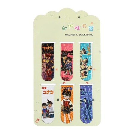 A set of magnetic bookmark for books Calligrata 6 pieces, "anime", mix-8