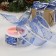 Kapron tape with metal thread "Stars and Bindings", 38 mm × 2.7 ± 0.5 m, blue/silver color