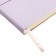 Diary of Leduced A5 136 DEVENTE sheets. Jane, soft pvc cover, elastic band, perforation, liesse, block 70, lilac