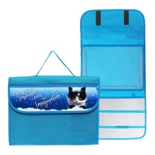 A4 labor folder, with handles of textiles folding on Velcro, 