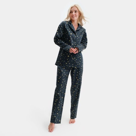 PAZHAMA Women's KAFTAN "Stars", p.40-42, dark blue
