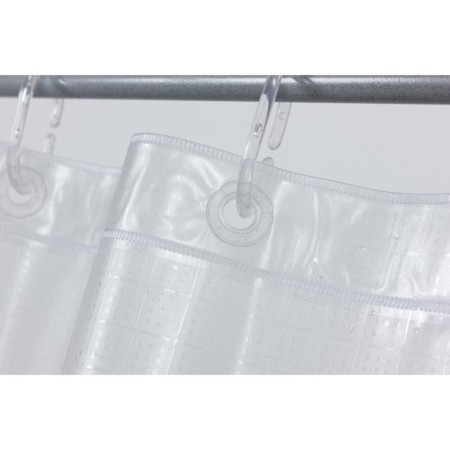 Bath curtains Meiwa Dice 182x182 cm, PVC, transparent-4