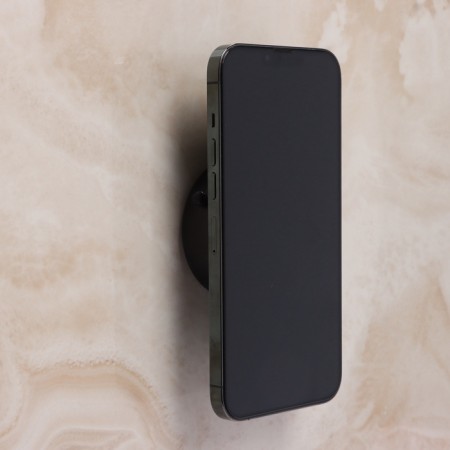 Magnetic holder for a phone in a car, metal, black, automatic-3