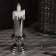 LED figure "Candle with a snowman" 7 × 20 × 7 cm, plastic, batteries AAAX2 (not in the kit), glow warm white