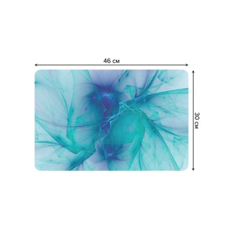 A set of napkins for setting the Air turquoise table, rectangular, rounded edges, size 30x46 cm, 4 pcs-2