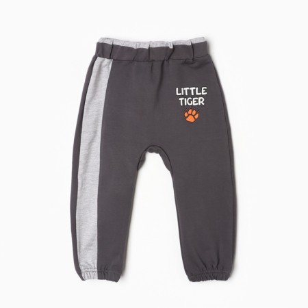A set for a boy (sweatshirt, trousers), graphite color, height 98 cm-5