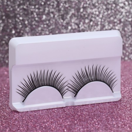 Falled eyelashes "irresistibility", without glue, black color-1