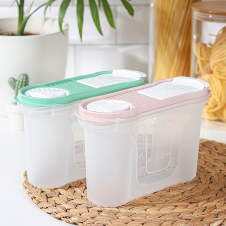 Bank for bulk products, Polymerbyt "Style", 1.3 liters-4