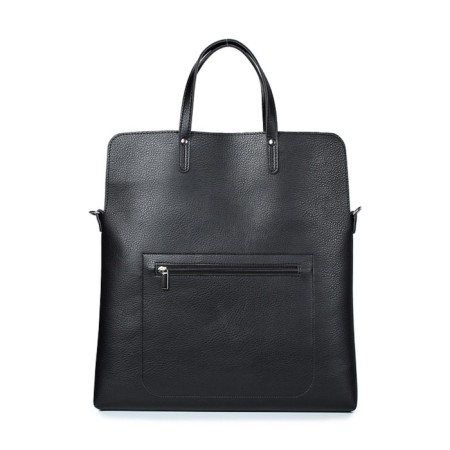 Female bag, artificial leather, 390x405x40 cm, black-2