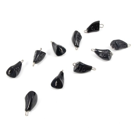 Cargo bullet-excentric stained collapsible Yaman 10 pcs., 10 g, black-3