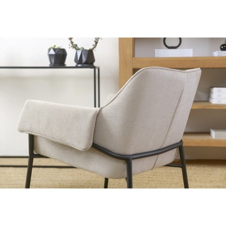 ALINE lounge Capes, 760 × 610 × 750 mm, Shenill, gray-beige color-3