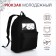 Youth backpack from textiles on the zipper "Anime", pocket, black color