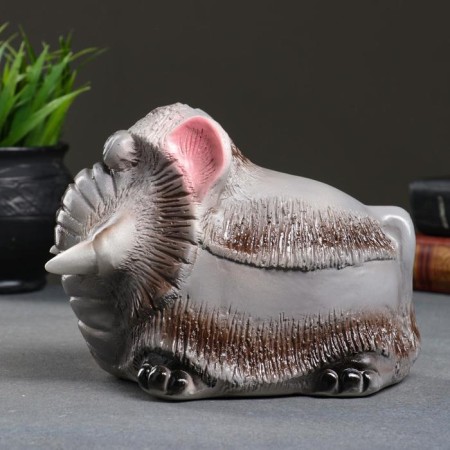 Mamon piggy bank Gray, 19x13x15cm-5