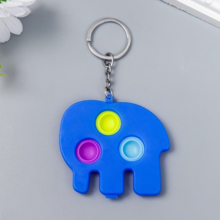 Trick Rubber Antistress (endless pimpa) "Blue Elephant" mix 6x7 cm-2