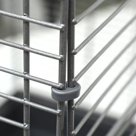 Birds Cage "Piggers" No. 105, collapsible, 3 sections, 58 x 40 x 126cm, gray-16
