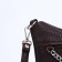 Janelli Cross-Boda Bag on a zipper, 2 outer pockets, dark brown color