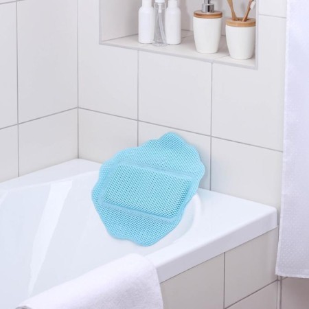 Bath pillow with suction cups "Lotus", 33 × 33 cm, color mix-1