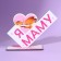 Stele "I love mom" 15.7 x 5.3 x 12 cm