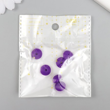 Busina silicone "flattened" grape purple d = 1.2 cm-2