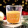 A candle in a glass aromatic "orange and cinnamon", 6.5x8 cm, orange